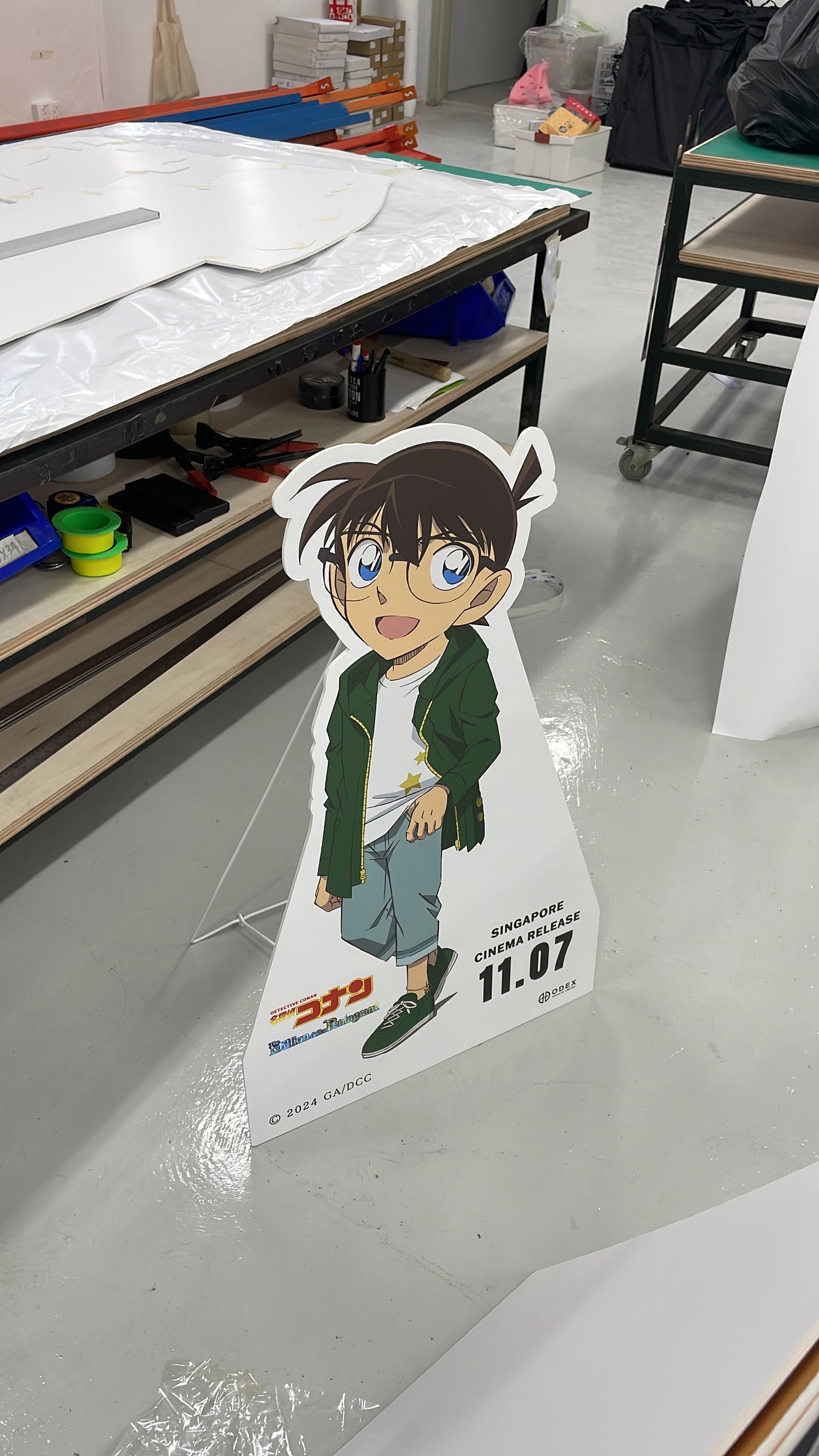 Die-Cut Foam Board of Detective Conan with Aluminum Standee