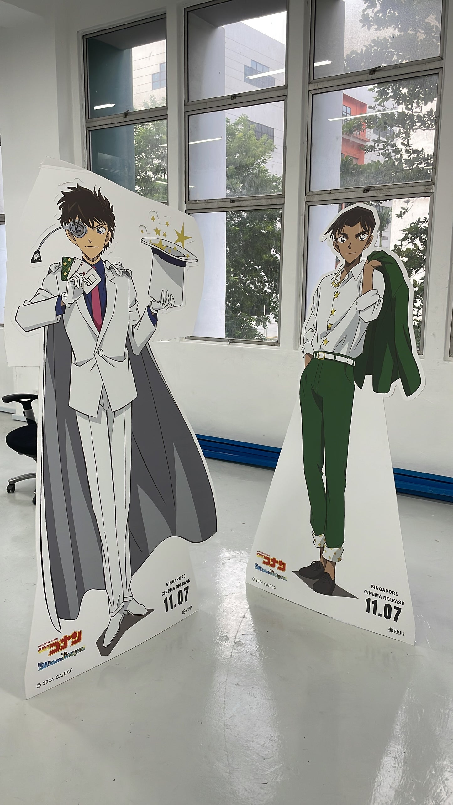 Die-Cut Foam Boards with Aluminum Standees for new Conan Movie 2024