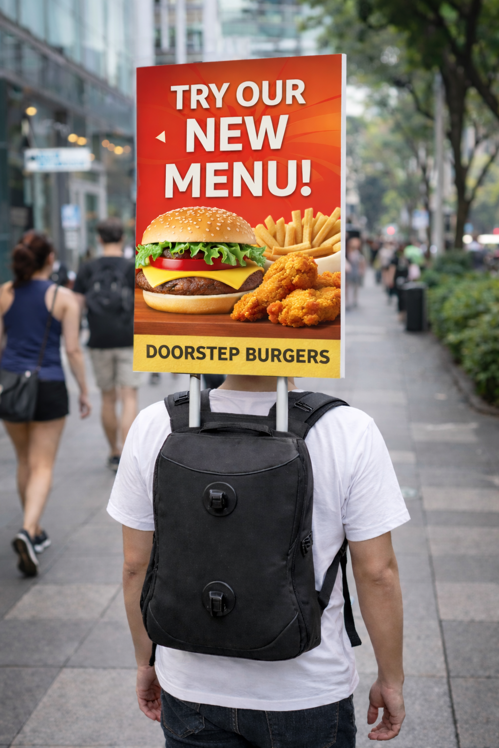 Backpack Mobile Sign