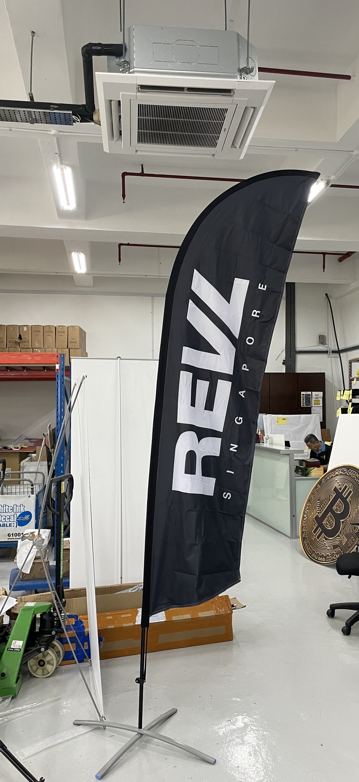 REVL Singapore Feather Flag 2025