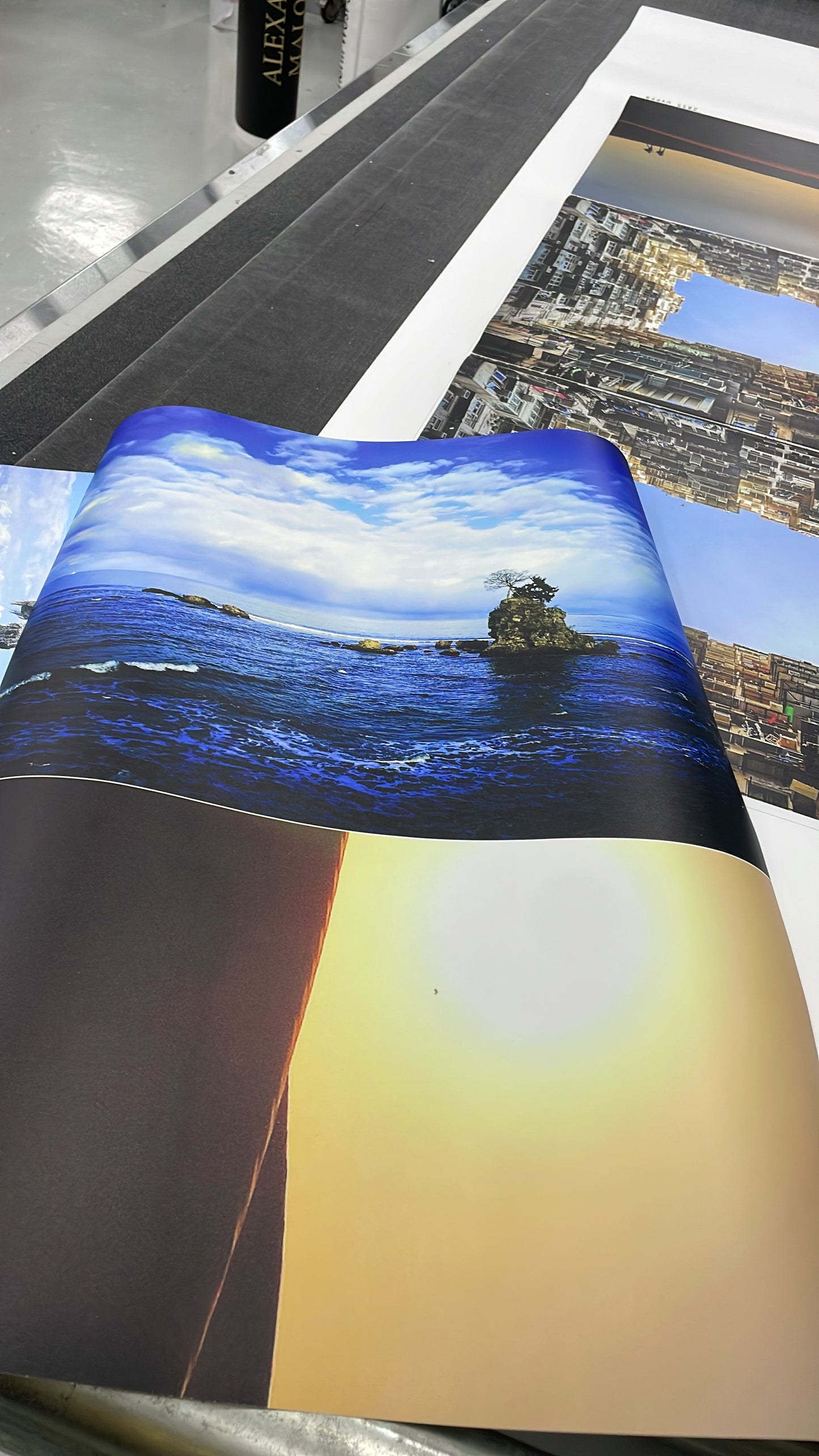 Cityscape and Beach Poster for our Customer
