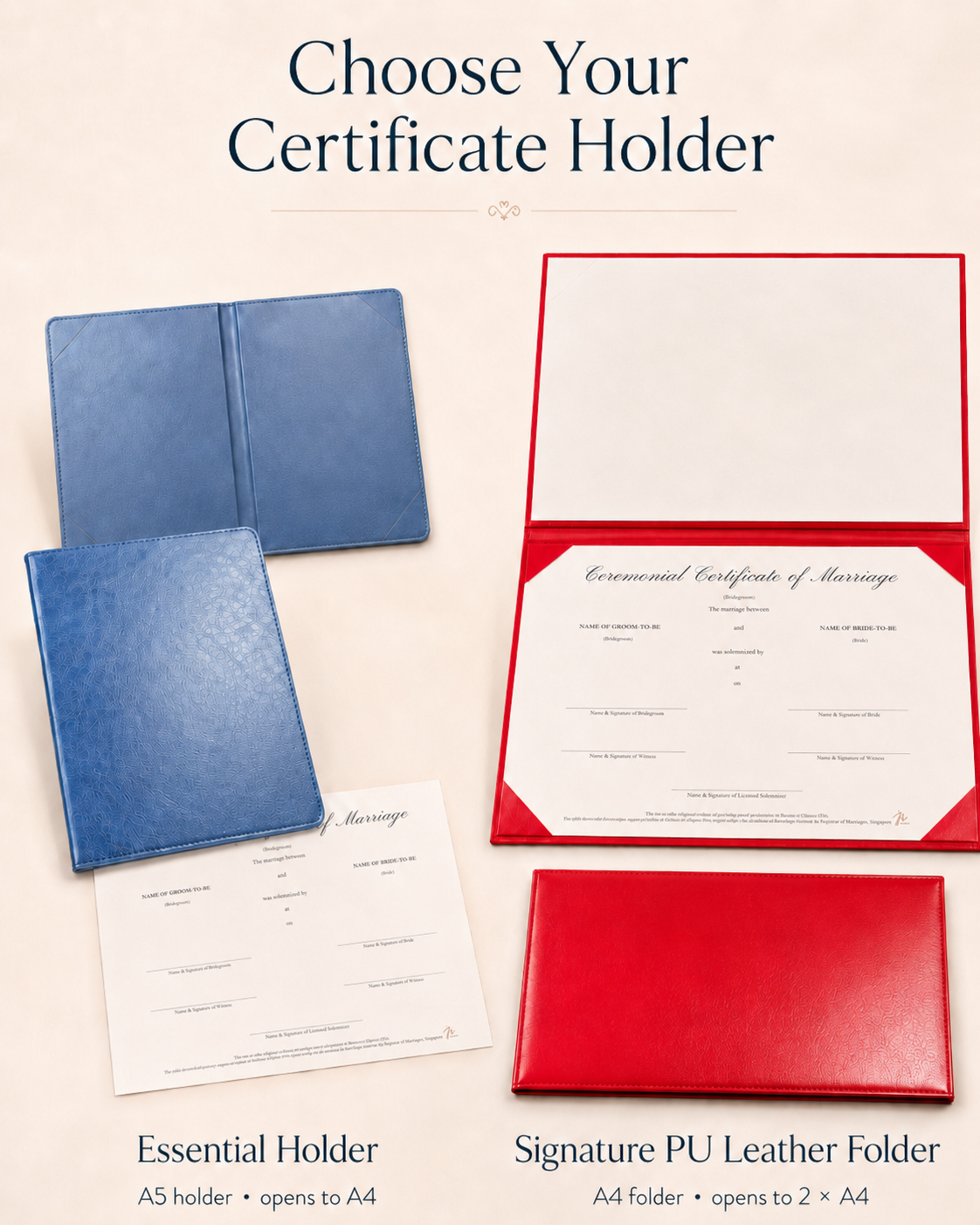 ROM Ceremonial Certificate of Marriage - Premium Quality, Unbeatable Value with FREE Delivery