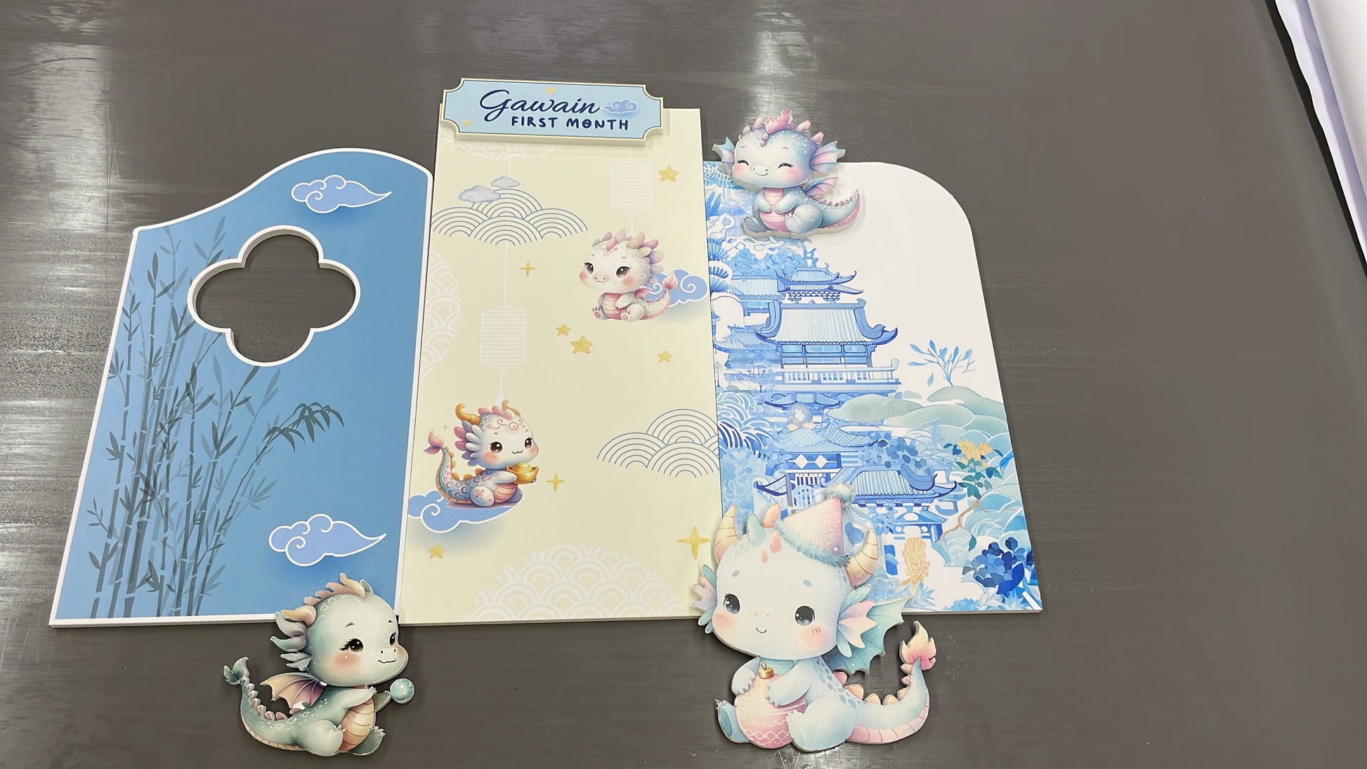 Cartoon Dragon DieCuts for a Birthday Event