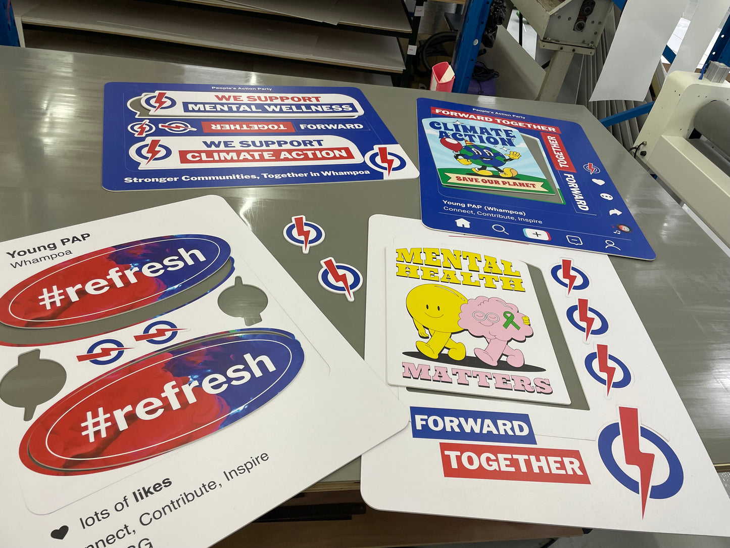 DieCut Forex Board Designs for a PAP Branch