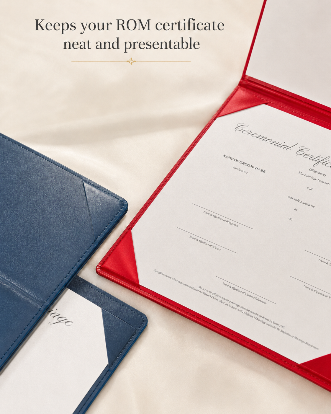 ROM Ceremonial Certificate of Marriage - Premium Quality, Unbeatable Value with FREE Delivery