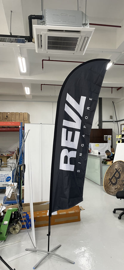 REVL Singapore Feather Flag 2025